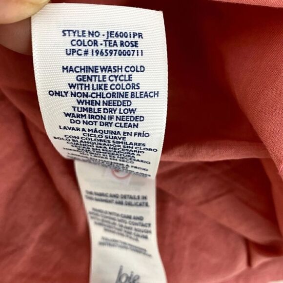 Joie Dress Sleeveless Tiered Lined Cotton Print Orange Lightweight Midi Maxi S - Picture 3 of 9